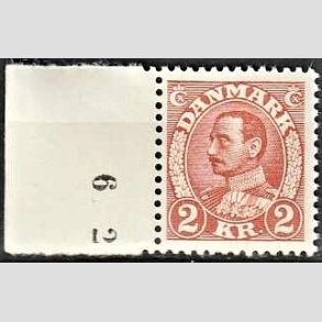 FRIMRKER DANMARK | 1934 - AFA 212 - Chr. X 2 Kr. brunrd - Postfrisk