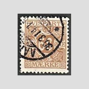 FRIMRKER DANMARK | 1907 - AFA 7 - 68 re brun Avisporto - Stemplet