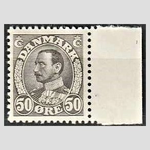 FRIMRKER DANMARK | 1934 - AFA 209 - Chr. X 50 re gr - Postfrisk