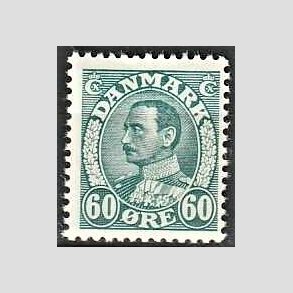 FRIMRKER DANMARK | 1934 - AFA 210 - Chr. X 60 re blgrn - Postfrisk
