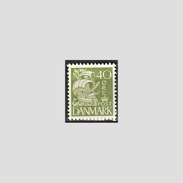 FRIMRKER DANMARK | 1933 - AFA 208 - Karavel 40 re grn Type I - Postfrisk