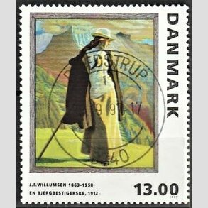 FRIMRKER DANMARK | 1997 - AFA 1159 - J.F. Willumsen - 13,00 Kr. flerfarvet - Pragt Stemplet