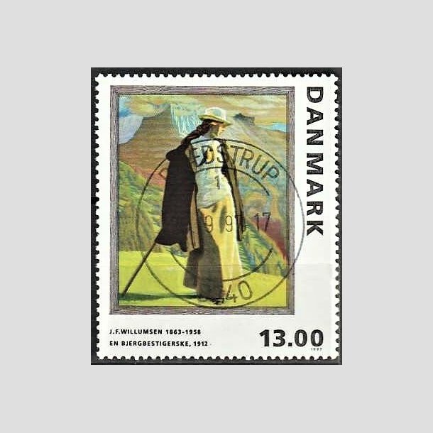 FRIMRKER DANMARK | 1997 - AFA 1159 - J.F. Willumsen - 13,00 Kr. flerfarvet - Pragt Stemplet