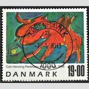 FRIMRKER DANMARK | 1998 - AFA 1190 - Frimrkekunst 1. - 19,00 Kr. Himmelhest flerfarvet - Pragt Stemplet