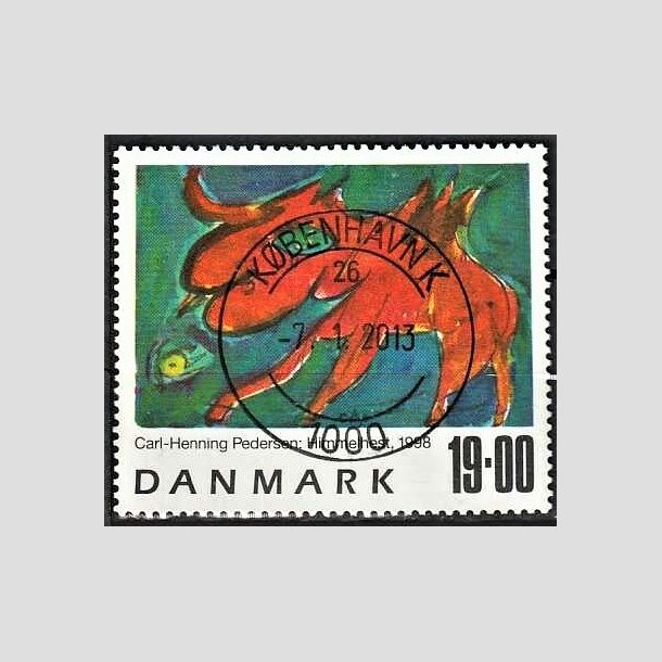 FRIMRKER DANMARK | 1998 - AFA 1190 - Frimrkekunst 1. - 19,00 Kr. Himmelhest flerfarvet - Pragt Stemplet