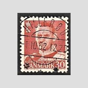 FRIMRKER DANMARK | 1952-53 - AFA 337 - Fr. IX 30 re rd - Lux Stemplet 