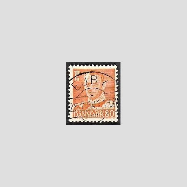 FRIMRKER DANMARK | 1952-53 - AFA 341 - Fr. IX 80 re orange - Lux Stemplet