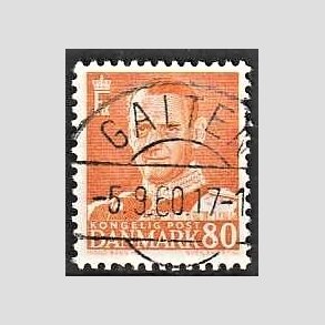 FRIMRKER DANMARK | 1952-53 - AFA 341 - Fr. IX 80 re orange - Lux Stemplet