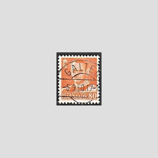 FRIMRKER DANMARK | 1952-53 - AFA 341 - Fr. IX 80 re orange - Lux Stemplet