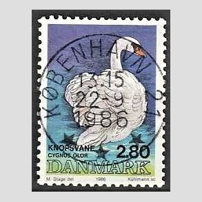 FRIM�RKER DANMARK | 1986 - AFA 866 - Danske fugle - 2,80 Kr. flerfarvet - Pragt Stemplet