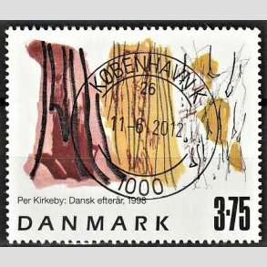 FRIMRKER DANMARK | 1998 - AFA 1187 - Frimrkekunst 1. - 3,75 Kr. Dansk efterr flerfarvet - Pragt Stemplet