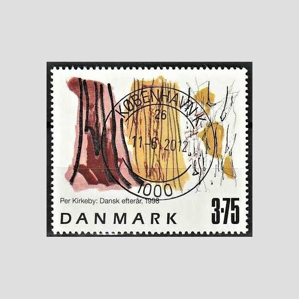 FRIMRKER DANMARK | 1998 - AFA 1187 - Frimrkekunst 1. - 3,75 Kr. Dansk efterr flerfarvet - Pragt Stemplet