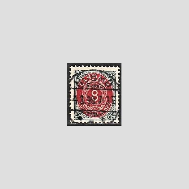 FRIMRKER DANMARK | 1895 - AFA 25B - 8 re gr/rd - Lux Stemplet 