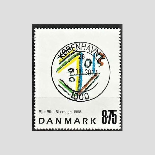 FRIMRKER DANMARK | 1998 - AFA 1189 - Ejler Bille - 8,75 Kr. flerfarvet - Pragt Stemplet