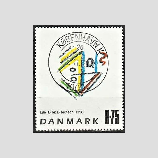 FRIMRKER DANMARK | 1998 - AFA 1189 - Ejler Bille - 8,75 Kr. flerfarvet - Pragt Stemplet