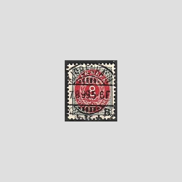 FRIMRKER DANMARK | 1895 - AFA 25B - 8 re gr/rd - Lux Stemplet 