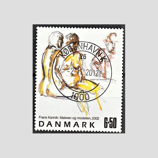 FRIMRKER DANMARK | 2002 - AFA 1331 - Frank Kannik - 6,50 Kr. flerfarvet - Pragt Stemplet