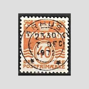 FRIM�RKER DANMARK | 1971 - AFA 514 - B�lgelinie 40 �re orange - Lux Stemplet 
