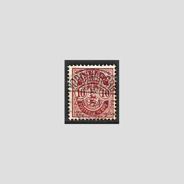 FRIMRKER DANMARK | 1895 - AFA 35C - 10 re rd - Lux Stemplet 