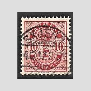 FRIM�RKER DANMARK | 1895 - AFA 35C - 10 �re r�d - Lux Stemplet 