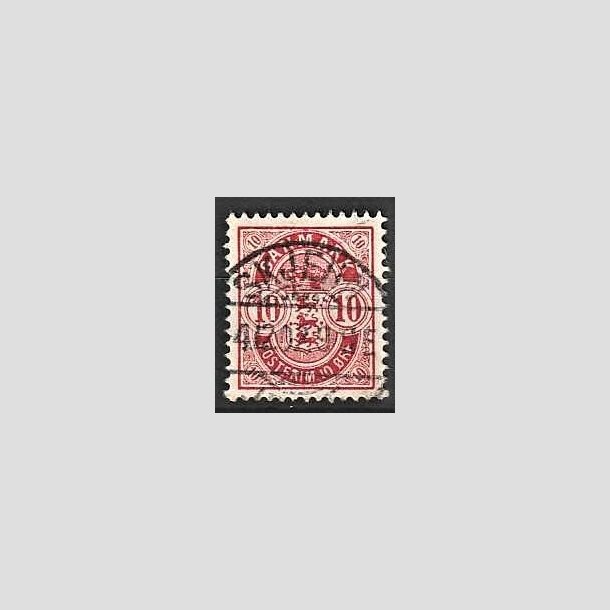 FRIMRKER DANMARK | 1895 - AFA 35C - 10 re rd - Lux Stemplet 