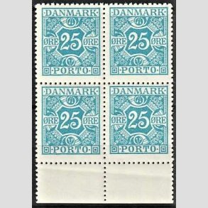 FRIMRKER DANMARK | 1930 - AFA 24 - 25 re lysbl i 4-blok - Postfrisk