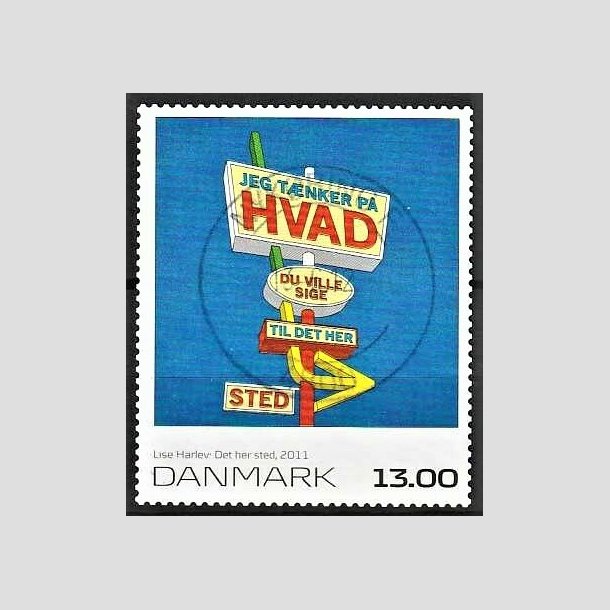 FRIMRKER DANMARK | 2011 - AFA 1651E - Frimrkekunst 15 - 13,00 Kr. flerfarvet - Lux Stemplet