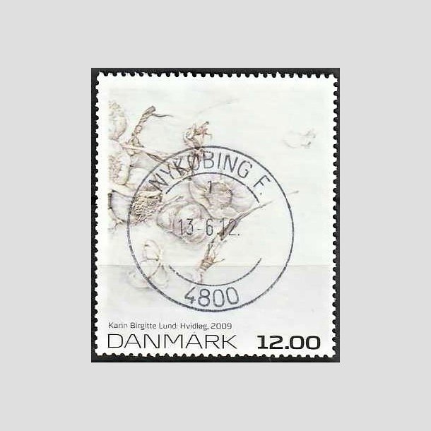 FRIMRKER DANMARK | 2009 - AFA 1594 - Frimrkekunst 13. - 12,00 Kr. flerfarvet - Pragt Stemplet