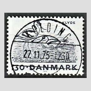 FRIM�RKER DANMARK | 1975 - AFA 603 - Truede dyr - 130 �re bl� - Pragt Objekt