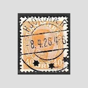 FRIMRKER DANMARK | 1925-26 - AFA 150 - Chr. X 40 re orange - Lux Stemplet 