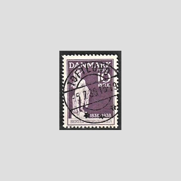 FRIMRKER DANMARK | 1938 - AFA 250 - Thorvaldsen 10 re violet - Lux Stemplet Toftlund