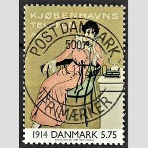 FRIMRKER DANMARK | 2000 - AFA 1238 - 1900-tallet serie 1 - 5,75 Kr. flerfarvet - Pragt Stemplet