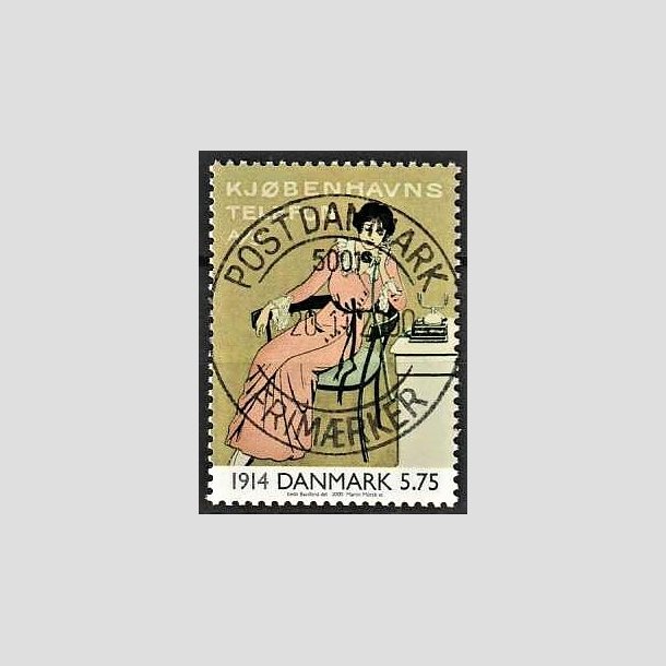 FRIMRKER DANMARK | 2000 - AFA 1238 - 1900-tallet serie 1 - 5,75 Kr. flerfarvet - Pragt Stemplet