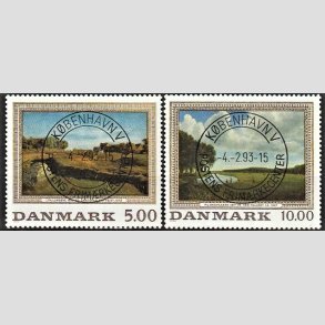 FRIMRKER DANMARK | 1992 - AFA 1032,1033 - Maleriserie 5. - 5,00 + 10,00 Kr. - Pragt Stemplet