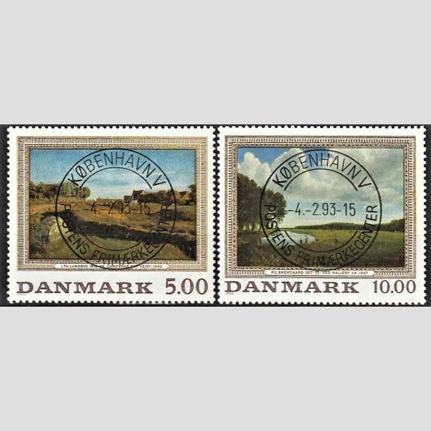 FRIMRKER DANMARK | 1992 - AFA 1032,1033 - Maleriserie 5. - 5,00 + 10,00 Kr. - Pragt Stemplet