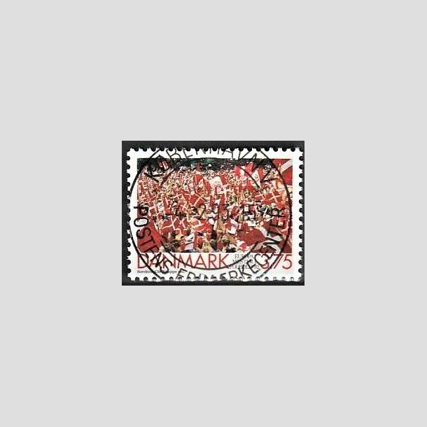 FRIMRKER DANMARK | 1992 - AFA 1024 - Europamestre i fodbold 1992 - 3,75 Kr. flerfarvet - Pragt Stemplet