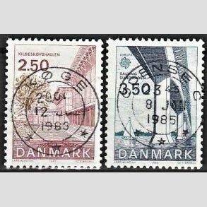 FRIM�RKER DANMARK | 1983 - AFA 778,779 - EU Bygningskunst - 2,50 + 3,50 Kr. - Lux Stemplet