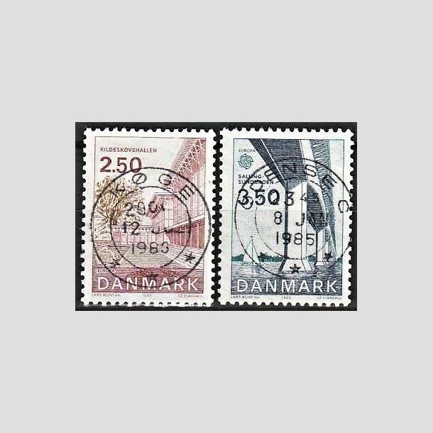 FRIMRKER DANMARK | 1983 - AFA 778,779 - EU Bygningskunst - 2,50 + 3,50 Kr. - Lux Stemplet