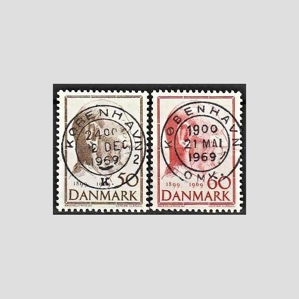 FRIMRKER DANMARK | 1969 - AFA 480,481 - Fredrik IX 70 r - 50 + 60 re - Pragt Stemplet