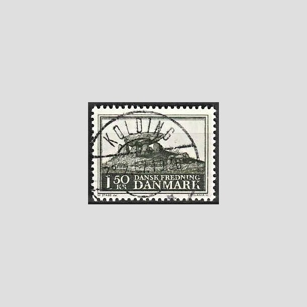 FRIMRKER DANMARK | 1966 - AFA 451 - Fredningsserie Jydsk kmpehj - 1,50 Kr. sortgrn - Pragt Stemplet Kolding