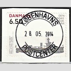 FRIMRKER DANMARK | 2010 - AFA 1621E - Den Danske flde 500 r - 6,50 Kr. Niels Juel p klip - Pragt Stemplet