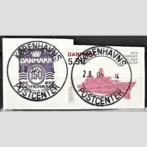 FRIMRKER DANMARK | 2010 - AFA 1620E,1303 - Den Danske flde 500 r - 5,50 Kr. + 150 re p klip - Pragt Stemplet