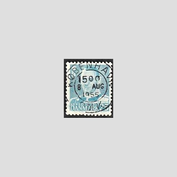 FRIMRKER DANMARK | 1952-53 - AFA 336 - Fr. IX 25 re lysbl - Lux Stemplet