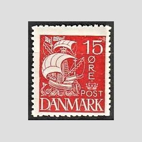 FRIM�RKER DANMARK | 1927 - AFA 169 - Karavel 15 �re r�d - Postfrisk