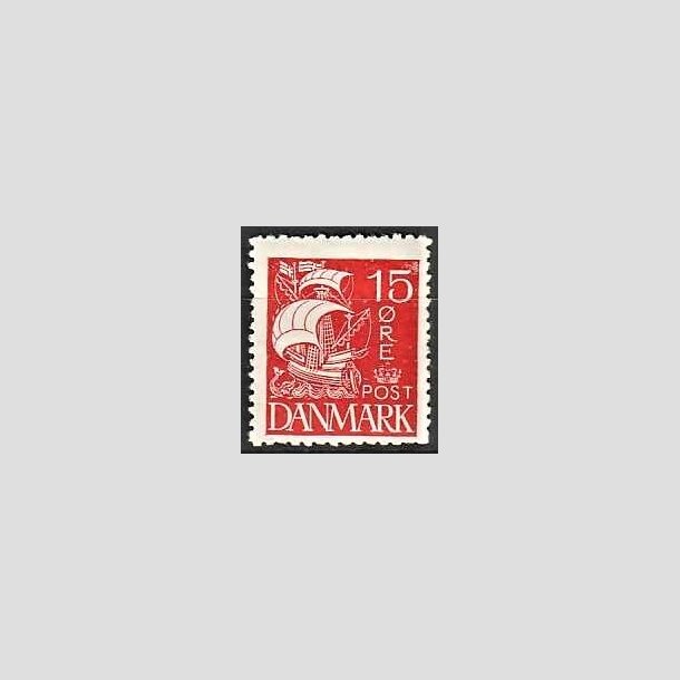 FRIMRKER DANMARK | 1927 - AFA 169 - Karavel 15 re rd - Postfrisk