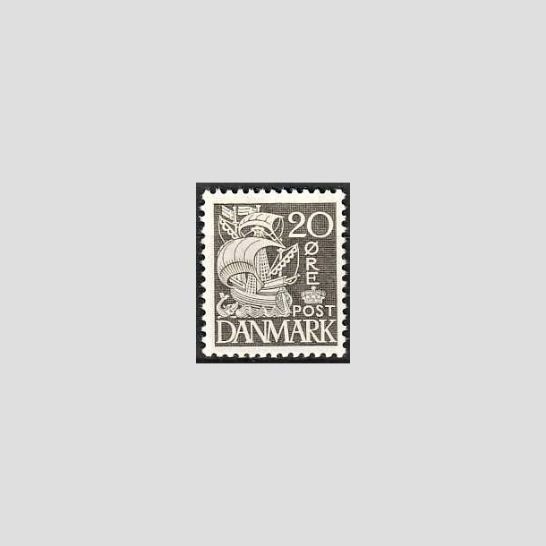 FRIMRKER DANMARK | 1937-40 - AFA 204a - Karavel 20 re gr Type II - Postfrisk