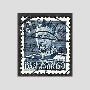 FRIMRKER DANMARK | 1952-53 - AFA 339 - Fr. IX 60 re mrkbl - Lux Stemplet