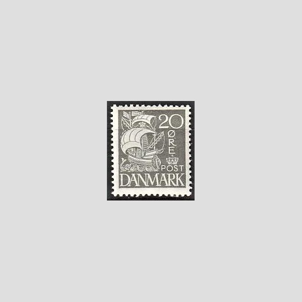 FRIMRKER DANMARK | 1927 - AFA 170 - Karavel 20 re gr - Postfrisk