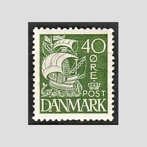 FRIM�RKER DANMARK | 1927 - AFA 174 - Karavel 40 �re gr�n - Postfrisk