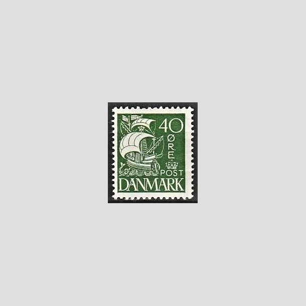 FRIMRKER DANMARK | 1927 - AFA 174 - Karavel 40 re grn - Postfrisk